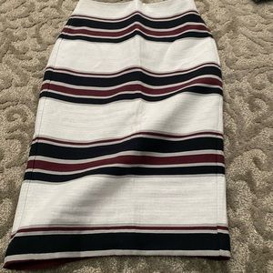 striped skirt
